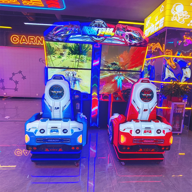 Amusement Park Indoor 2 Player Racing Simulator 43 Inch HD Video Racing Game Machine Coin Operated Game Machine