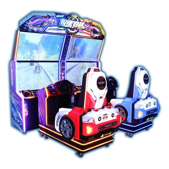 Amusement Park Indoor 2 Player Racing Simulator 43 Inch HD Video Racing Game Machine Coin Operated Game Machine