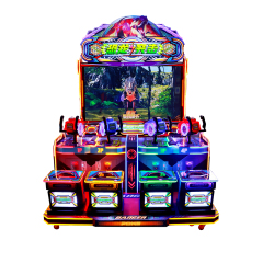 Coin Operated Video Simulator Shooting Arcade Machine Laser Game for Family Entertainment Center & Amusement Park with Ticket Redemption