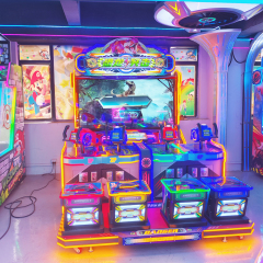 Coin Operated Video Simulator Shooting Arcade Machine Laser Game for Family Entertainment Center & Amusement Park with Ticket Redemption