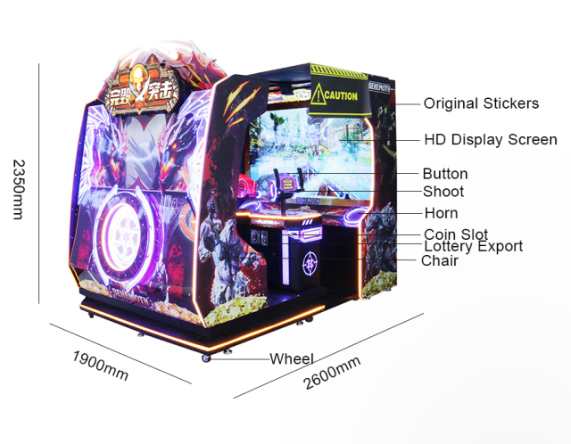 Dinosaur Game Machine Dinosaur World Gun Shooting Arcade Game Machine for Kids Game Center Coin Operated Indoor Target Arcade Shooting Game Machines