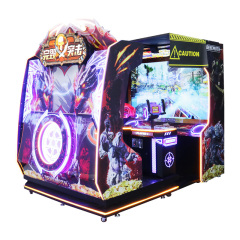 Dinosaur Game Machine Dinosaur World Gun Shooting Arcade Game Machine for Kids Game Center Coin Operated Indoor Target Arcade Shooting Game Machines