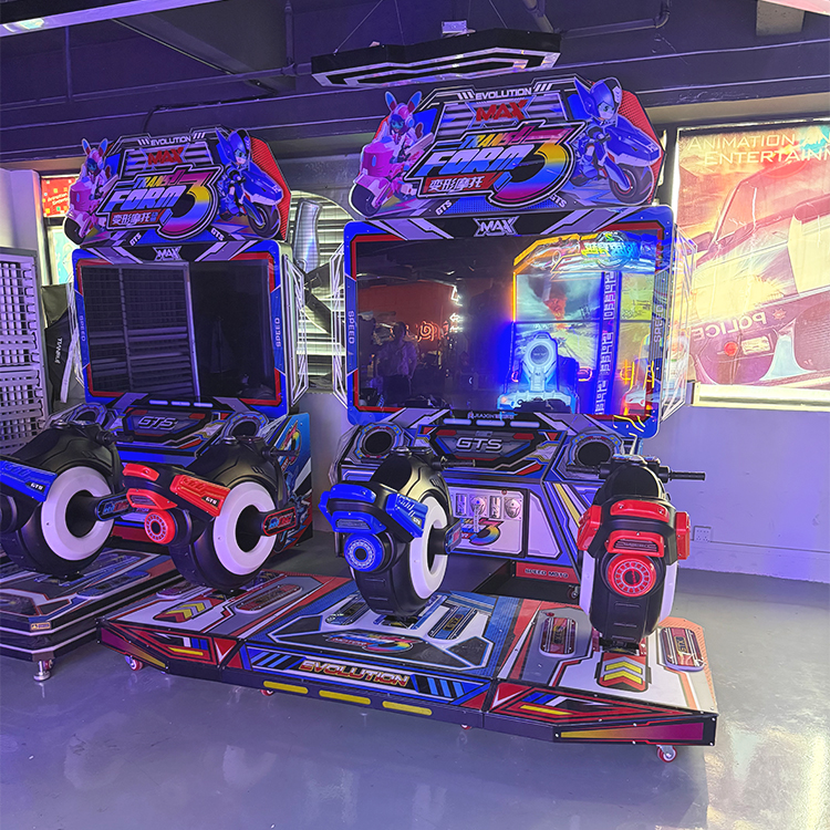 3-Player Motorcycle Arcade Game – arcade machine for sale Supplier
