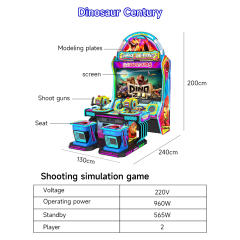 Indoor Big Screen Children's Coin-Operated Shooting Game Machine Indoor Gun Shooting Game Machine Simulator for Fun Entertainment Equipment