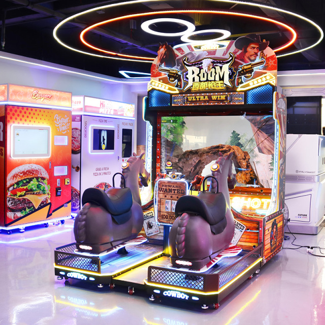 Indoor Playground Coin Operated Amusement Equipment Arcade Game Machine Horse Racing Shooting Machine for Arcade