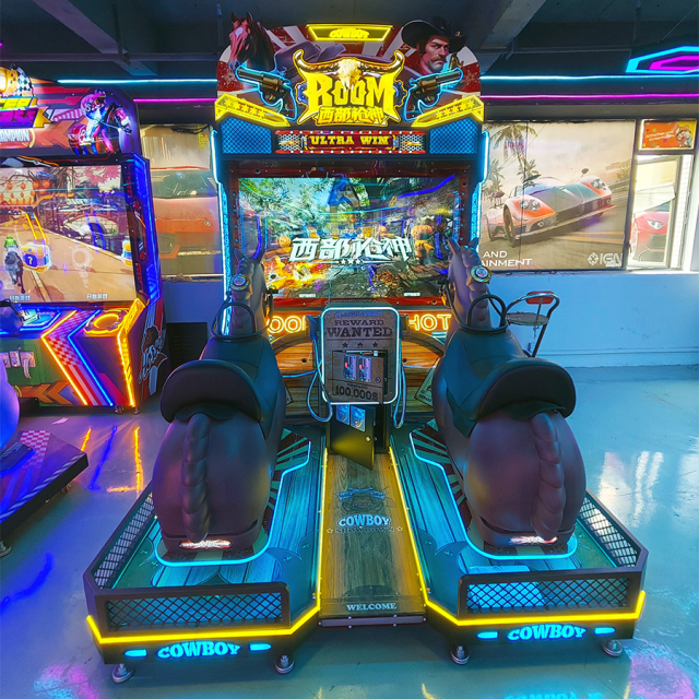 Indoor Playground Coin Operated Amusement Equipment Arcade Game Machine Horse Racing Shooting Machine for Arcade