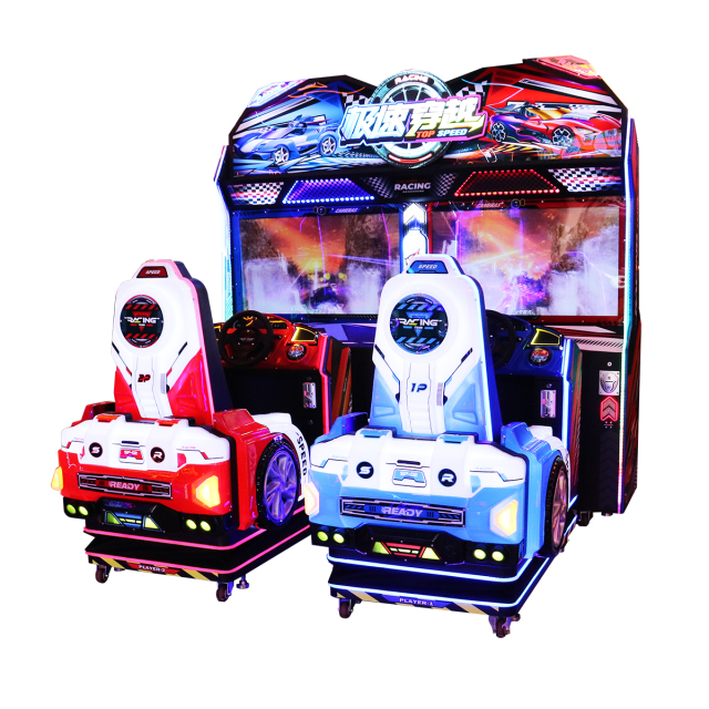 Coin-Operated 43-Inch LCD Video Arcade Racing Game Machine Speed Crossing Driving Car Simulator