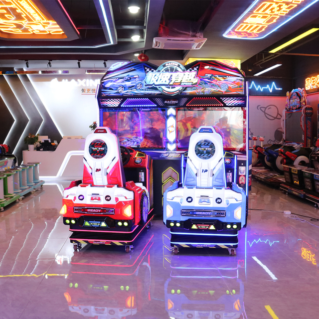 Coin-Operated 43-Inch LCD Video Arcade Racing Game Machine Speed Crossing Driving Car Simulator