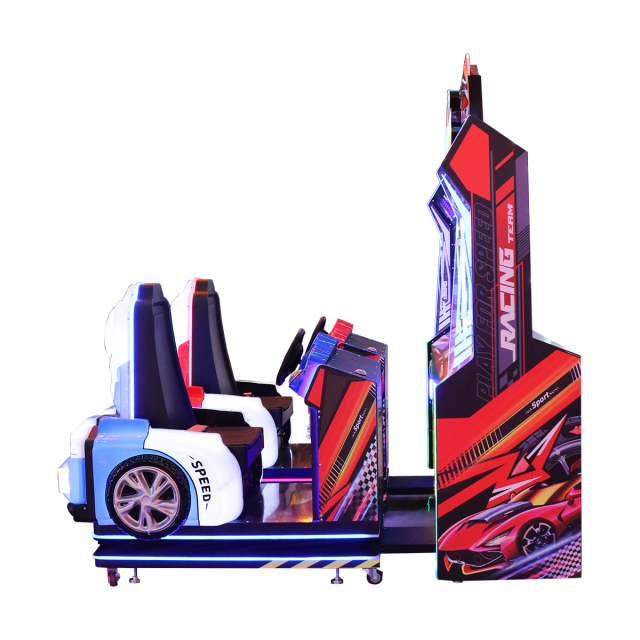 Coin-Operated 43-Inch LCD Video Arcade Racing Game Machine Speed Crossing Driving Car Simulator