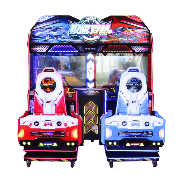 Coin-Operated 43-Inch LCD Video Arcade Racing Game Machine Speed Crossing Driving Car Simulator