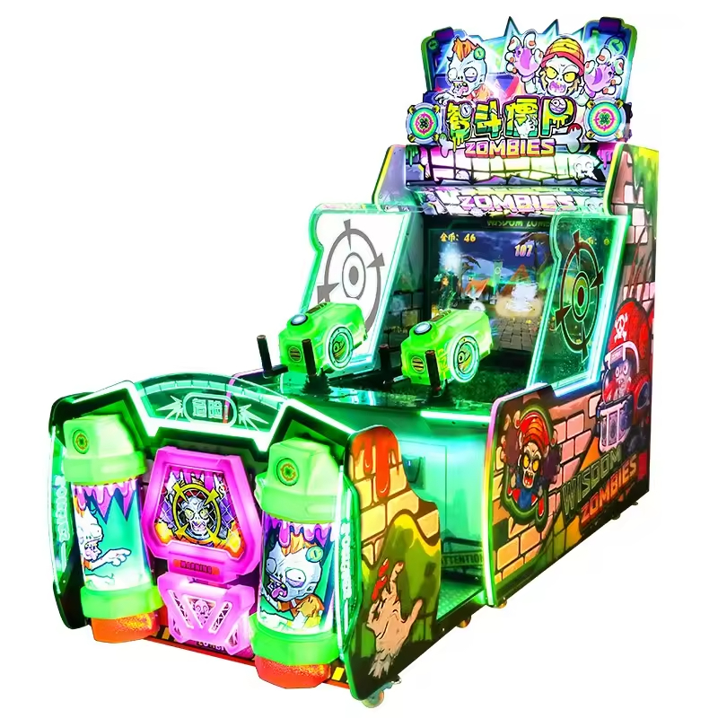 Amusement Park Kids Water Shooting Game Coin Operated Video Game Kids Gun Shooting Arcade Game Machine