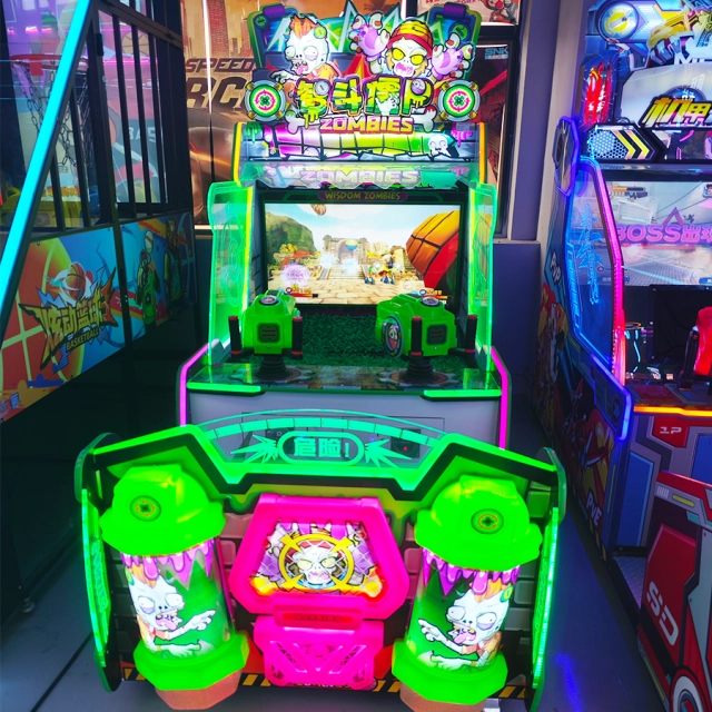 Parent-child water gun shooting game machine for amusement park kids zones