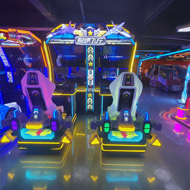 High Quality Indoor Amusement Coin Operated Games 2 Player Video Car Racing Flight Arcade Game Machine