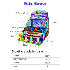 Video Game Console 75inch Family Entertainment Equipment Amusement Coin Operated Shooting Arcade Game Machine