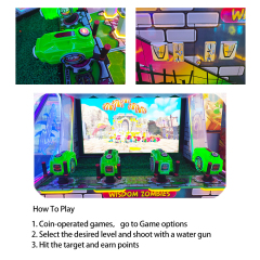 Arcade Zombies Game Machine Water Shooting Arcade Game Machine Kids Water Shooting Gun Game Machine
