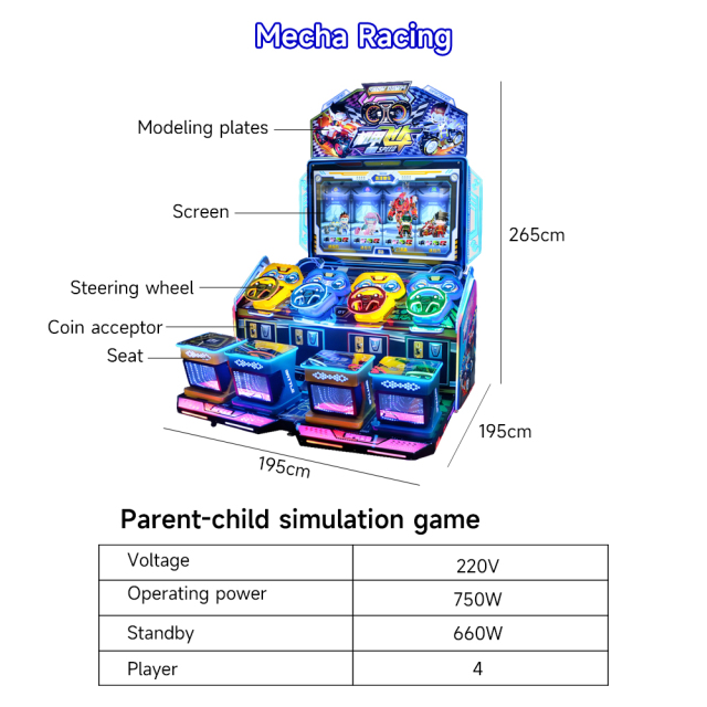 Factory Price Race Arcade Machine Coin Operated Kids Driving Race Car Arcade Machine Arcade Car Game Machine