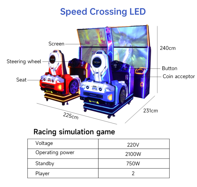 Coin Operated Games Machine Simulator Arcade Simulator Driving Game Machine Arcade Racing Car Game Machine for Sale