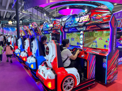 Dynamic Motion Seat Coin Operated Arcade Video Game Driving Simulator Car Racing Game Machine for Game Center