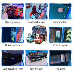 Indoor Amusement Park Arcade Car Racing Machine Video Arcade Machine Car Simulator Coin Operated Game Machine