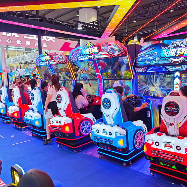 Indoor Amusement Park Arcade Car Racing Machine Video Arcade Machine Car Simulator Coin Operated Game Machine