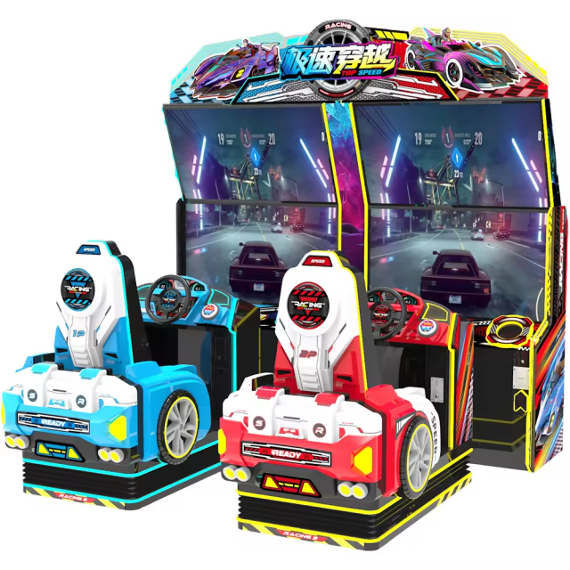 Indoor Amusement Park Arcade Car Racing Machine Video Arcade Machine Car Simulator Coin Operated Game Machine