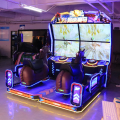 Indoor Arcade Game Center 2 Players Speed Horse Game Machine Coin Operated Arcade Horse Racing Car Game Machine
