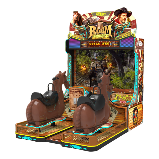 Wholesale Arcade Video Game Entertainment Riding Horse Simulator 2 Player Arcade Games Machines Coin Operated Racing Game Machine