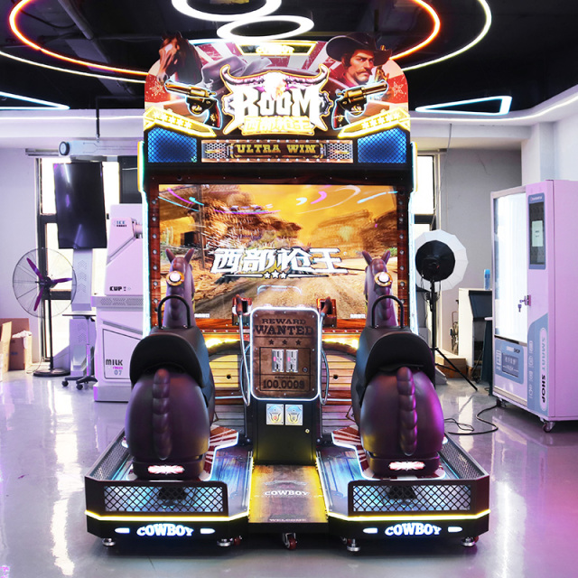 Wholesale Arcade Video Game Entertainment Riding Horse Simulator 2 Player Arcade Games Machines Coin Operated Racing Game Machine