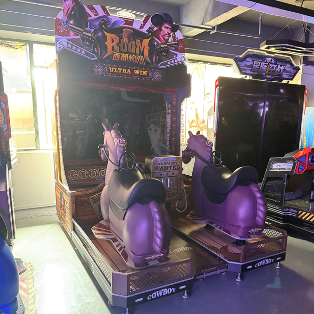 Wholesale Arcade Video Game Entertainment Riding Horse Simulator 2 Player Arcade Games Machines Coin Operated Racing Game Machine