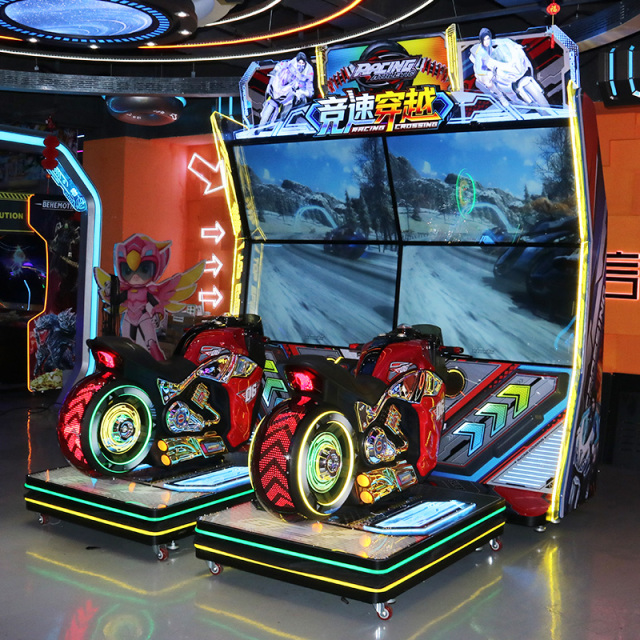 Coin Operated Game Machine Hot Selling Amusement Video Simulator Racing Car Game Machine Ride Equipment for Sale