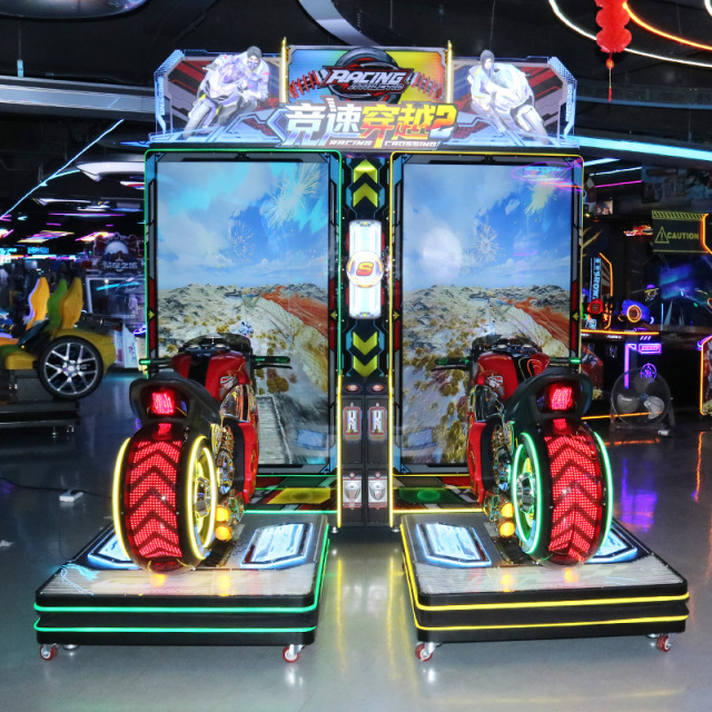 Amusement Park Racing Motorcycles Racing Simulator Coin Operated Game Arcade Machine
