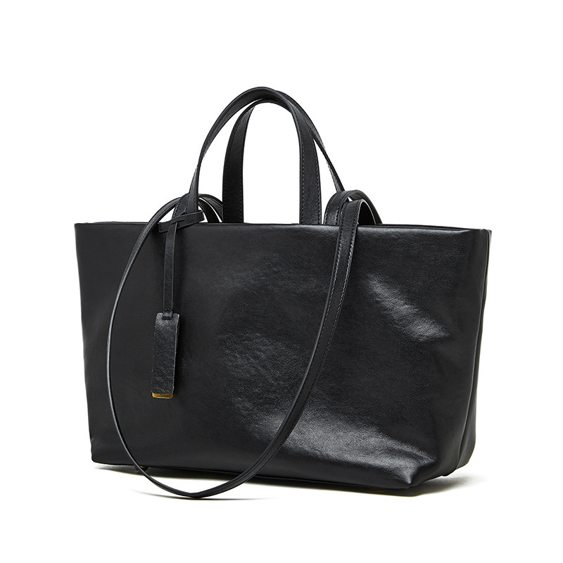 Retro soft leather shoulder bag