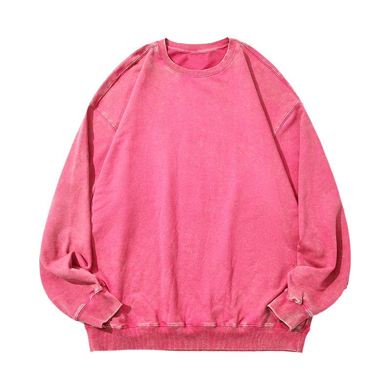 Vintage round-neck hoodie