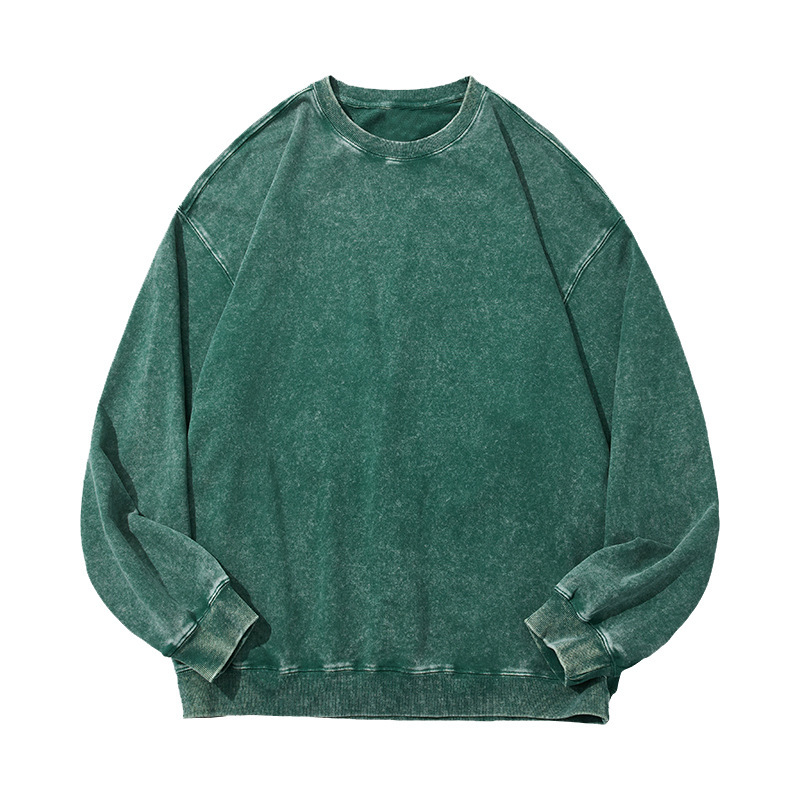 Vintage round-neck hoodie