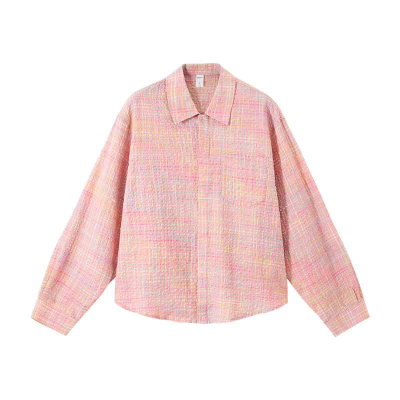 Floral checked shirt