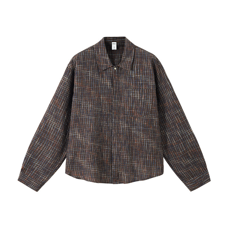 Floral checked shirt