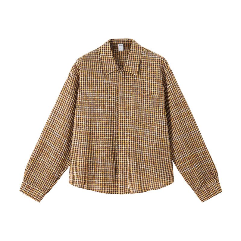 Floral checked shirt