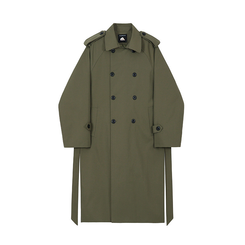 Loose-fitting men's long coat