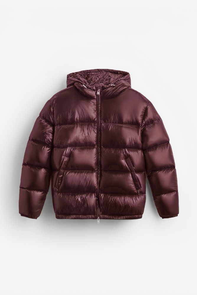 Winter protection coat with hood, fleece jacket, sports jacket