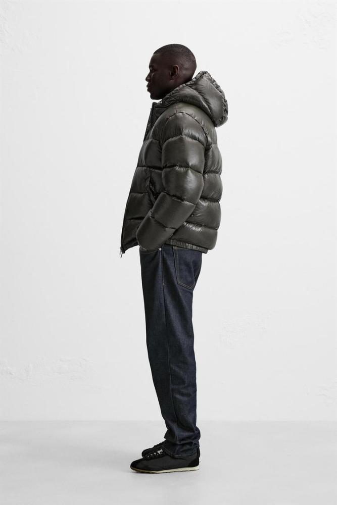 Winter protection coat with hood, fleece jacket, sports jacket