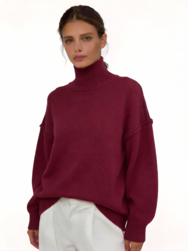 Women's Essential High Neck Sweater