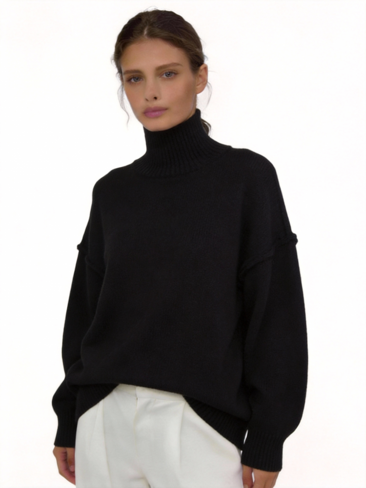 Women's Essential High Neck Sweater