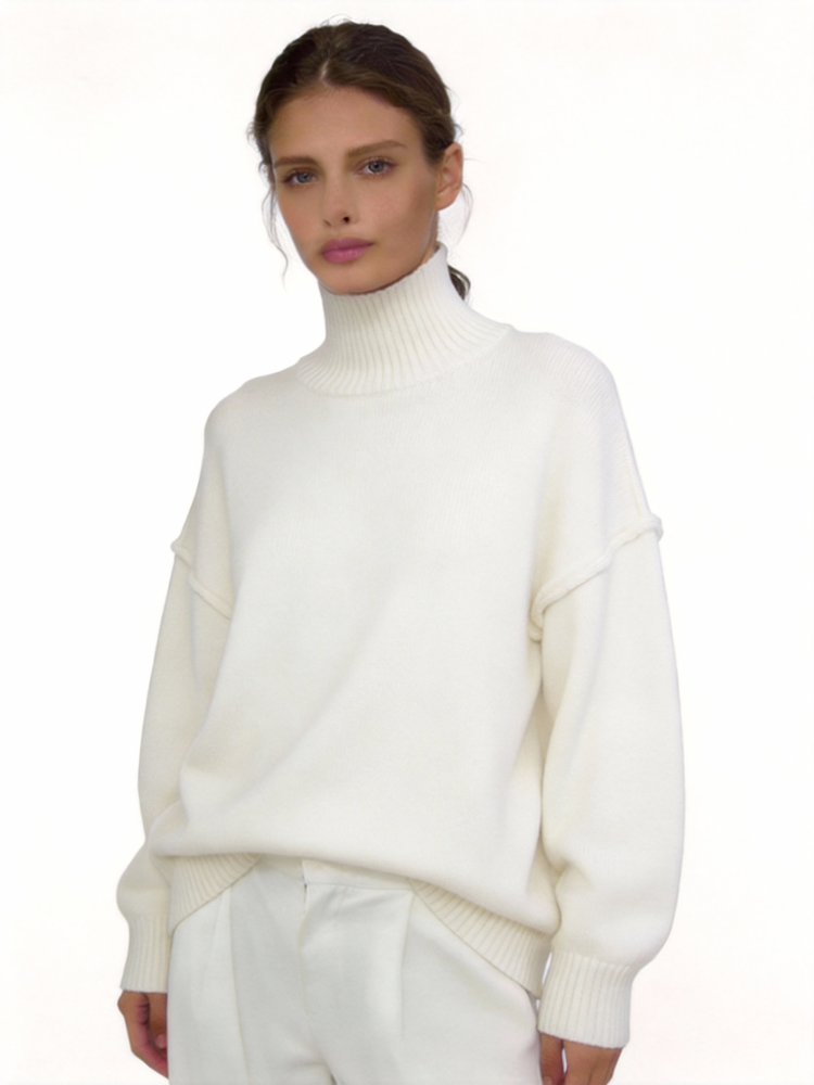 Women's Essential High Neck Sweater