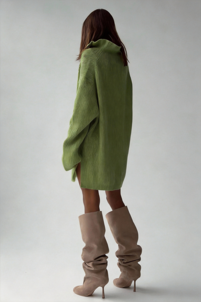 Ultra-loose zipper sweater