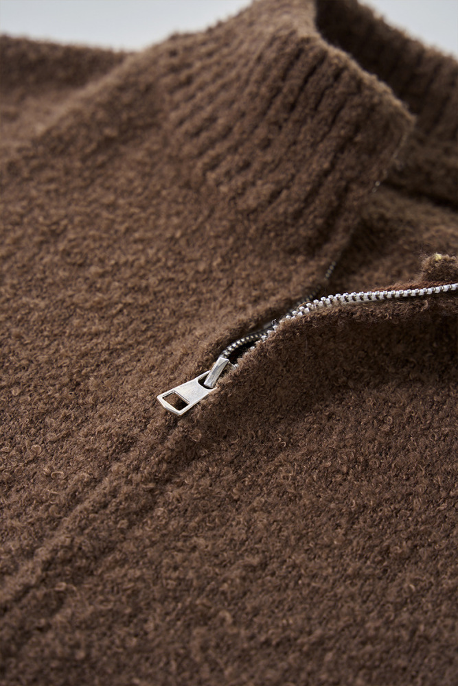 Warm knitted jacket