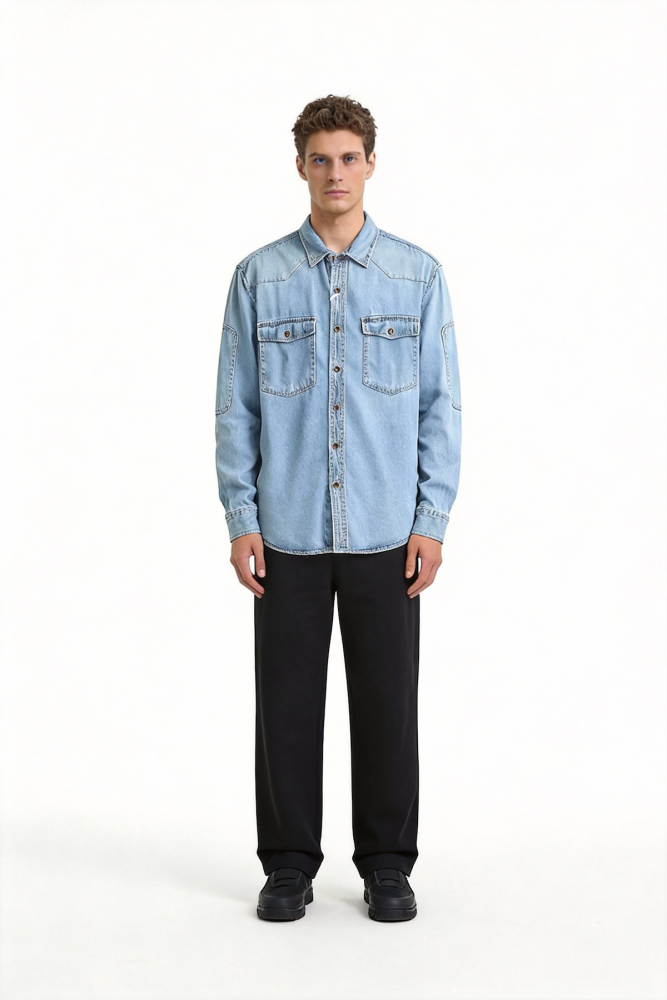 Casual denim shirt