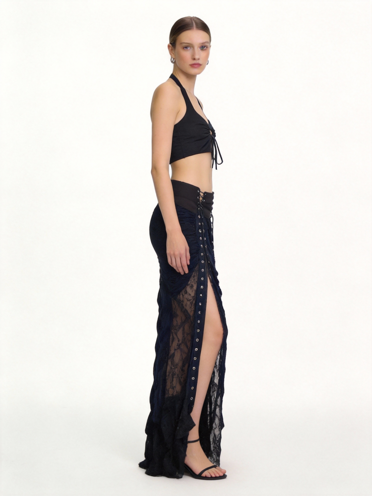A-line long dress