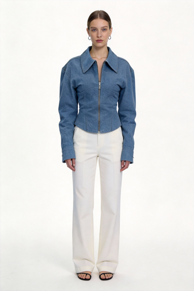 Retro V-neck Coat