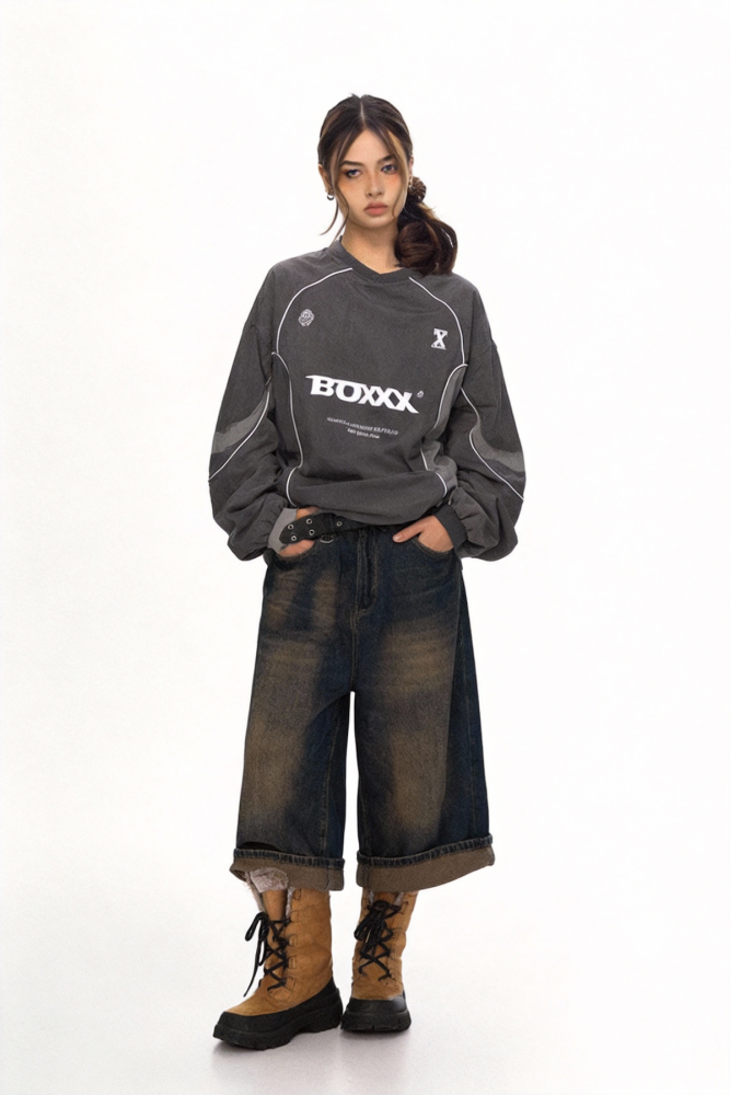 Retro casual long-sleeved shirt