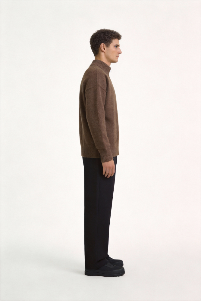 Warm knitted jacket